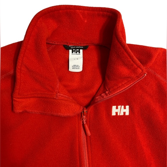 Helly Hansen Red Men’s Large Lightweight Fleece Jacket - Picture 1 of 4